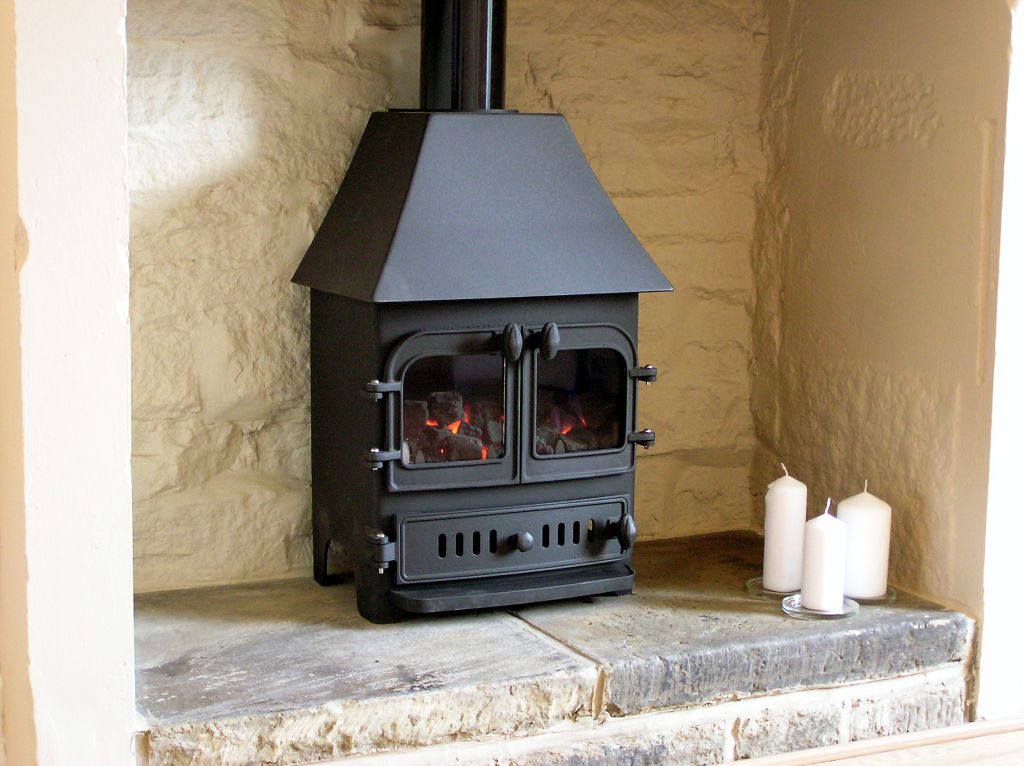 coal effect gas fireplace